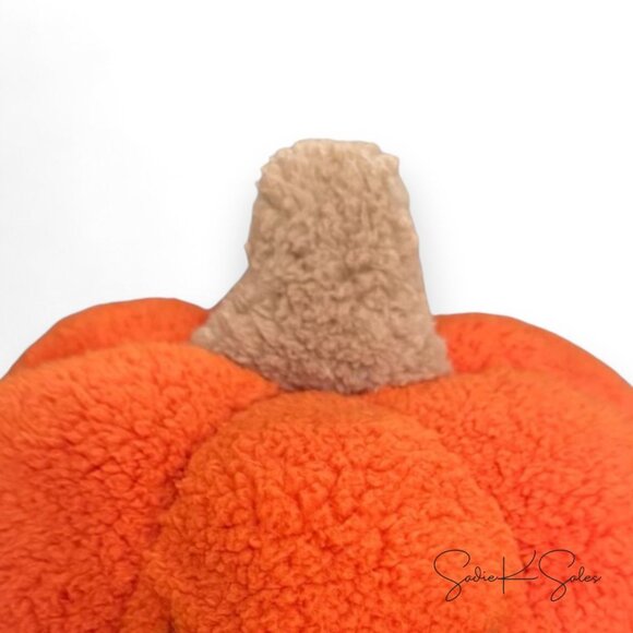 Shearling Pumpkin Halloween Throw Pillow Orange - Hyde & Eek Target 2024 - Picture 6 of 6